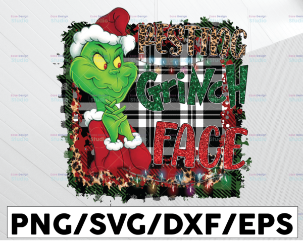 WTMETSY13012021 01 89 Vectorency Resting Grinch Face, Peace Love Grinch PNG, Grinch PNG, Christmas Grinch, Grinch Christmas, Sublimation Design, Digital Download, Grinch Movie