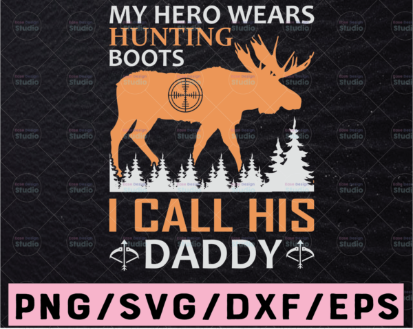WTMETSY13012021 02 50 Vectorency Girls Hero ears Hunting Boots Deer SVG File for Cricut and Silhouette