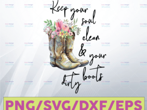 Vectorency Marketplace Cowboy Boots SVG