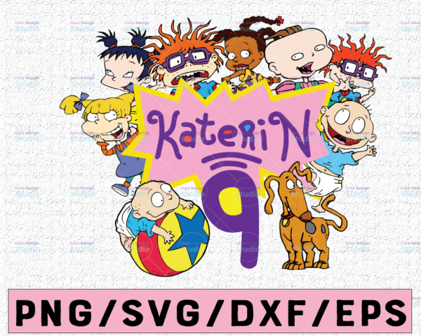WTMETSY16122020 02 29 Vectorency Rugrats Custom Logo, Rugrats Logo Personalized with Name and Age, Rugrats Logo Personalized, Logo Personalized Rugrats, Birthday