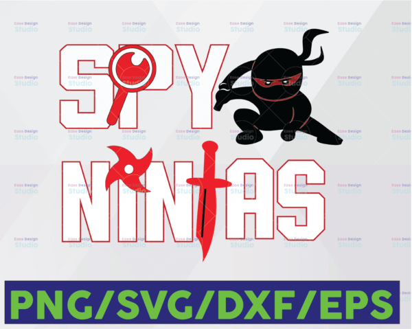 WTMETSY16122020 06 79 Vectorency Funny Spy Gaming Ninjas Game Wild With Clay Png - PNG Printable - Digital Print Design