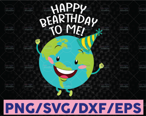 WTMETSY16122020 08 18 Vectorency Happy Earthday SVG Happy Earthday SVG, DXF PNG Cut File for Cricut, Silhouette Earth Day PNG, Hand Draw, Watercolor, Earth Day Every Day, Happy Earth
