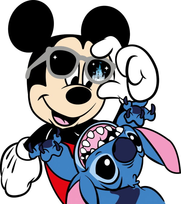 mickey y stitch 3992x4500 1 scaled Vectorency Mickey and Stitch Playfull