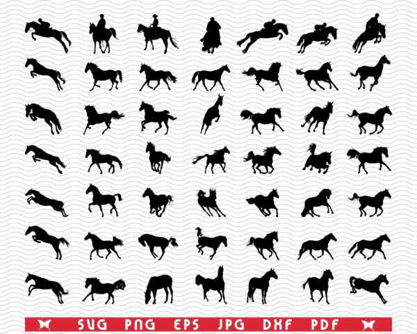 pozadina 3 scaled Vectorency SVG Horses, Black silhouette digital clipart, Files eps, jpg, Horses icons design vector, Instant download svg, png, dxf for Cricut