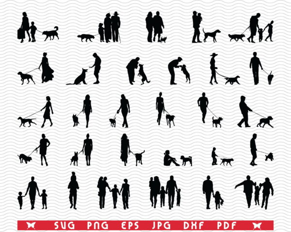 pozadina 6 scaled Vectorency SVG, Family Dog, Black silhouettes, Digital clipart