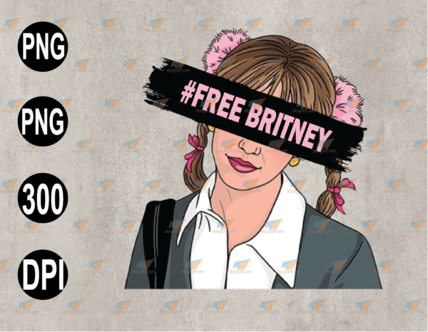 wtm web 03 84 Vectorency Free Britney Movement, Free Britney, Britney Spears, Free Britney Documentary, SVG, EPS, PNG, DXF, Digital Download