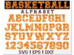 Basketball font vector 1
