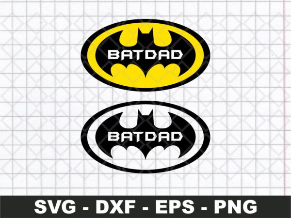 Batdad Logo SVG - Batman Super Hero
