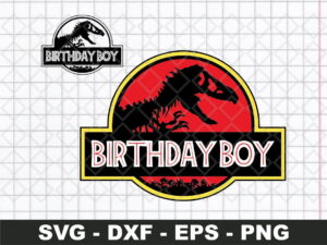 Birthday Boy Jurassic Park SVG