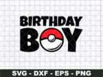 Birthday Boy Pokemon Ball SVG