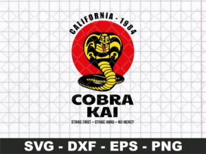 Cobra Kai Logo California 1984 svg
