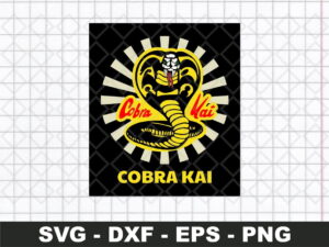 Cobra Kai Logo Japan Sunrays SVG