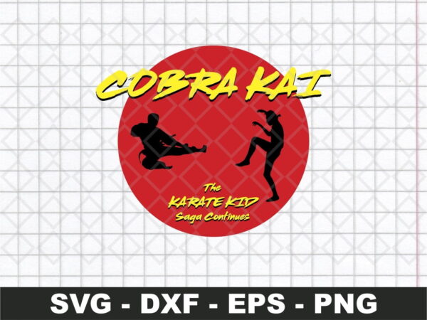 Cobra Kai VS Karate Kid Fight Logo SVG