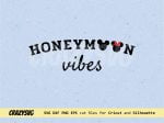 Disney Honeymoon Vibes SVG Mickey Mouse PNG Vector