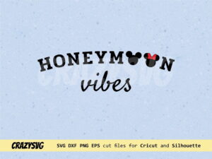 Disney Honeymoon Vibes SVG Mickey Mouse PNG Vector