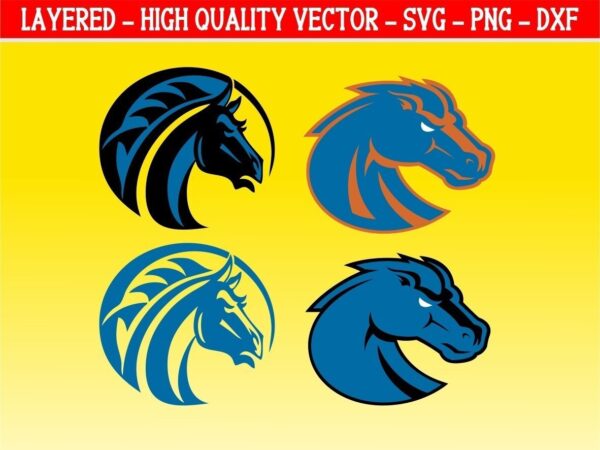 Fayetteville State Broncos University Logo SVG Cut File PNG DXF EPS