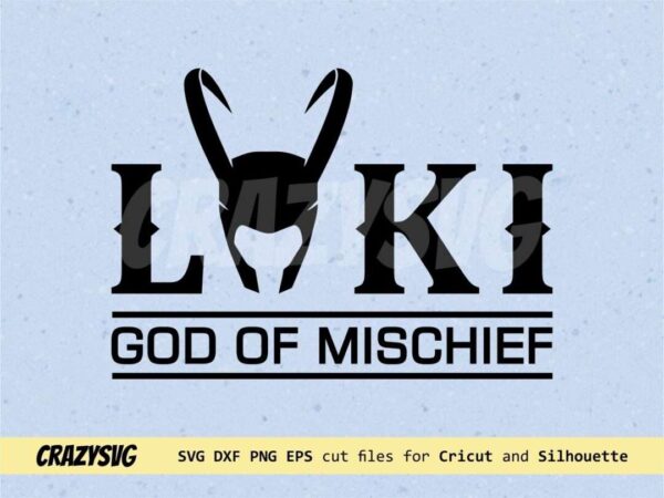 God of Mischief Loki SVG Vector Instant Download