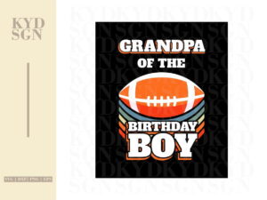 Grandpa Of The Birthday Boy American Football