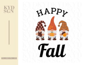 Happy Fall Gnomes svg