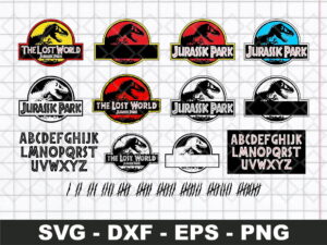 Jurassic Park Logo Alphabet Bundle