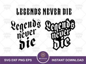 Legends Never Die juice wrld svg
