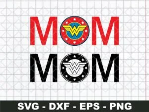 Mom Wonder Woman SVG