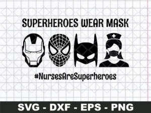 Nurses are superheroes svg