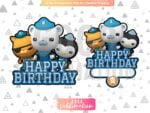 Octonauts Cake Topper Printable PNG