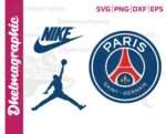 PSG Logo, Paris Saint Germain Logo SVG, Nike Jordan, Nike Jumpman.