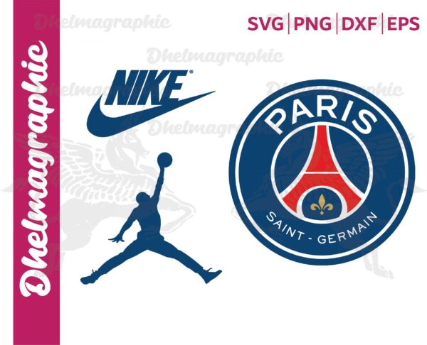 PSG Logo, Paris Saint Germain Logo SVG, Nike Jordan, Nike Jumpman
