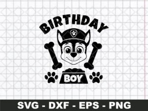 Paw Patrol Birthday Boy SVG