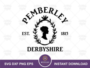 Pemberley Est 1813 Derbyshire Svg