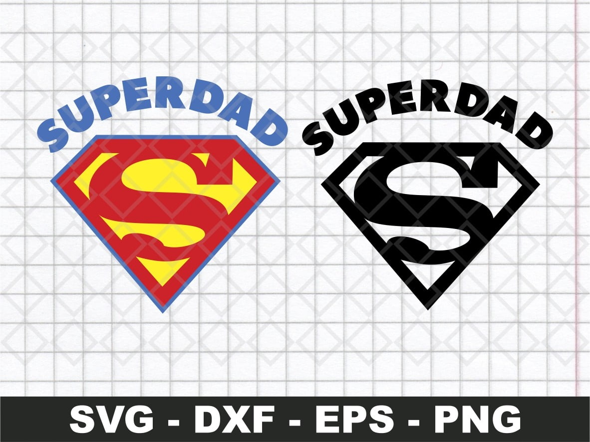 Super Dad T Shirt Design Superman Logo Father Adult Tee Design For Boys ...