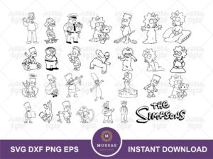 The Simpsons SVG Bundle Instant Download Vector Include