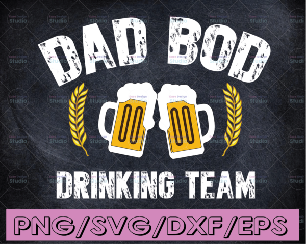 WTMETSY16122020 04 49 Vectorency Dad Bod Drinking Team PNG, Beer Can Funny Men PNG Sublimation Digital Download