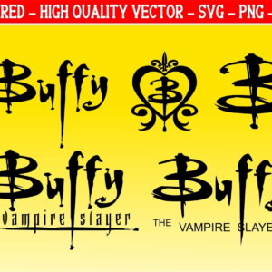 buffy svg the vampire slayer logo vector