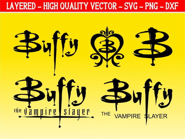 buffy svg the vampire slayer logo vector
