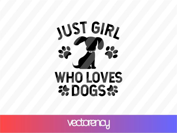 just girl who loves dogs