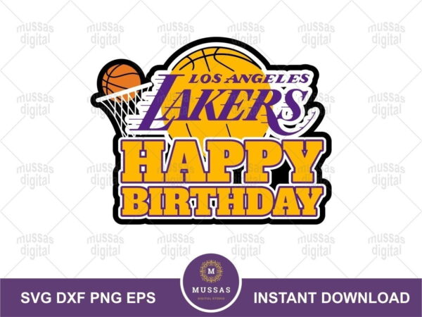 lakers-happy-birthday-cake-topper-png-vectorency