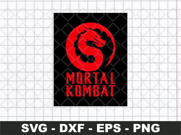 mortal kombat movie logo svg