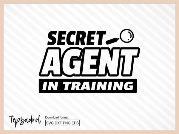 secret agent in training svg