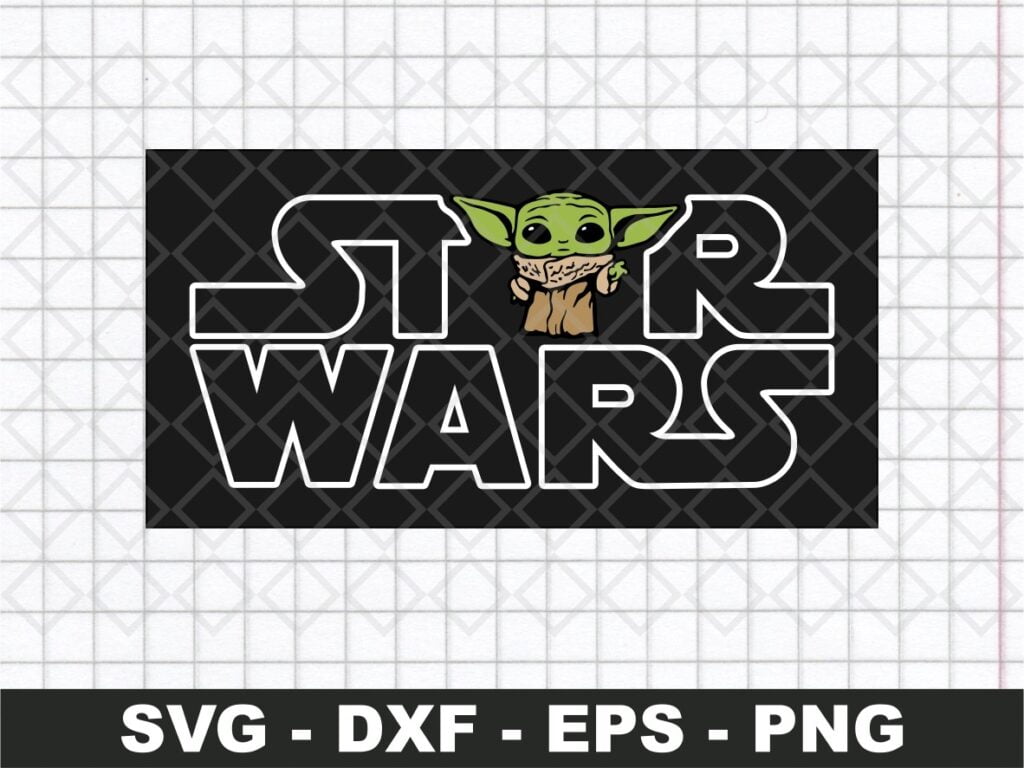 Star Wars Logo Baby Yoda SVG | Vectorency