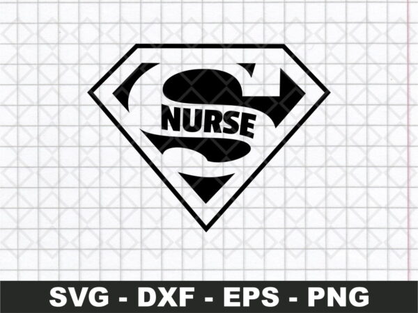 superman nurse svg