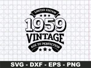50th Birthday Svg, Aged To Perfection Svg, Vintage SVG