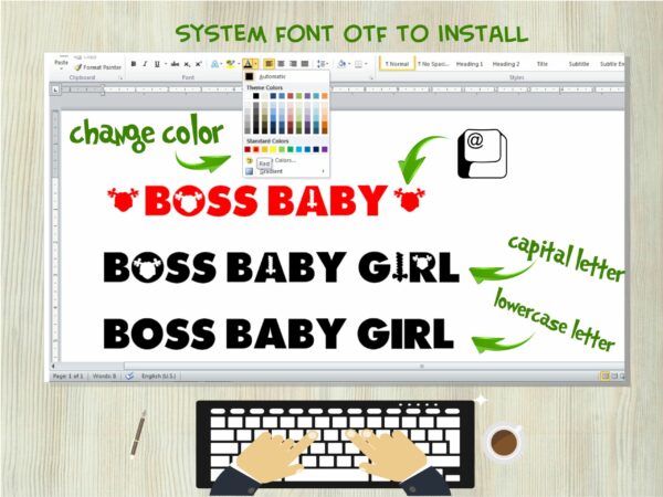 Boss Baby Girl 4 scaled Vectorency Boss Baby Girl font SVG + Boss Baby font Girl OTF + Boss Baby Girl Logo svg png / Boss Baby Girl svg bundle / Boss Baby font / Baby font svg