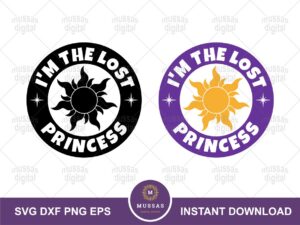 I'm the Lost Princess SVG, Rapunzel, Tangled Quote SVG