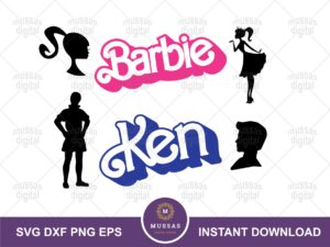 Ken Barbie SVG Couple Design Shirt Cricut