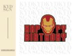 Marvel Iron Man Cake Topper SVG Cut File Layered and Printable
