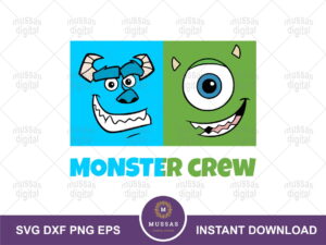 Monster Crew SVG, Mike and Sulley Quote
