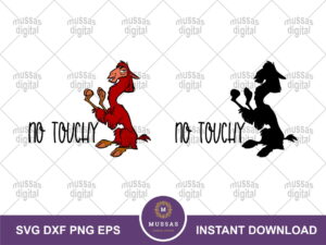 No Touchy, Kuzco Llama Quote, Disney Inspired Cutting Files in SVG